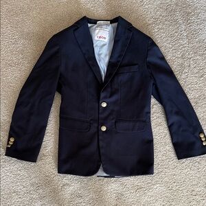 IZOD Navy Blue Blazer Jacket with Gold Accents- Boys size 10